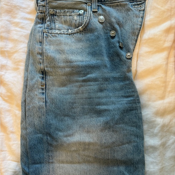 Agolde Sky Blue Denim criss cross jeans - Picture 6 of 6